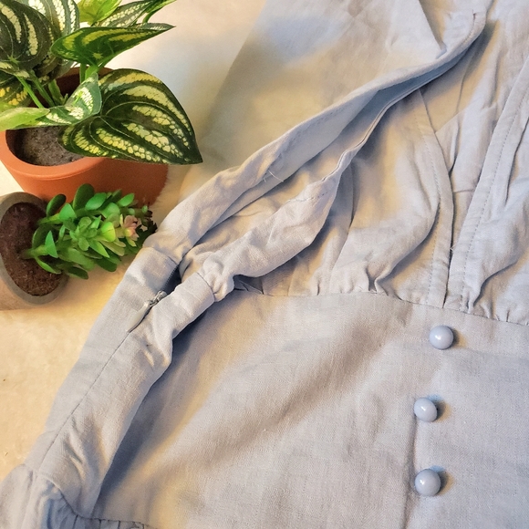 Shein Batwing Sleeve Button Front Dress - Picture 6 of 7